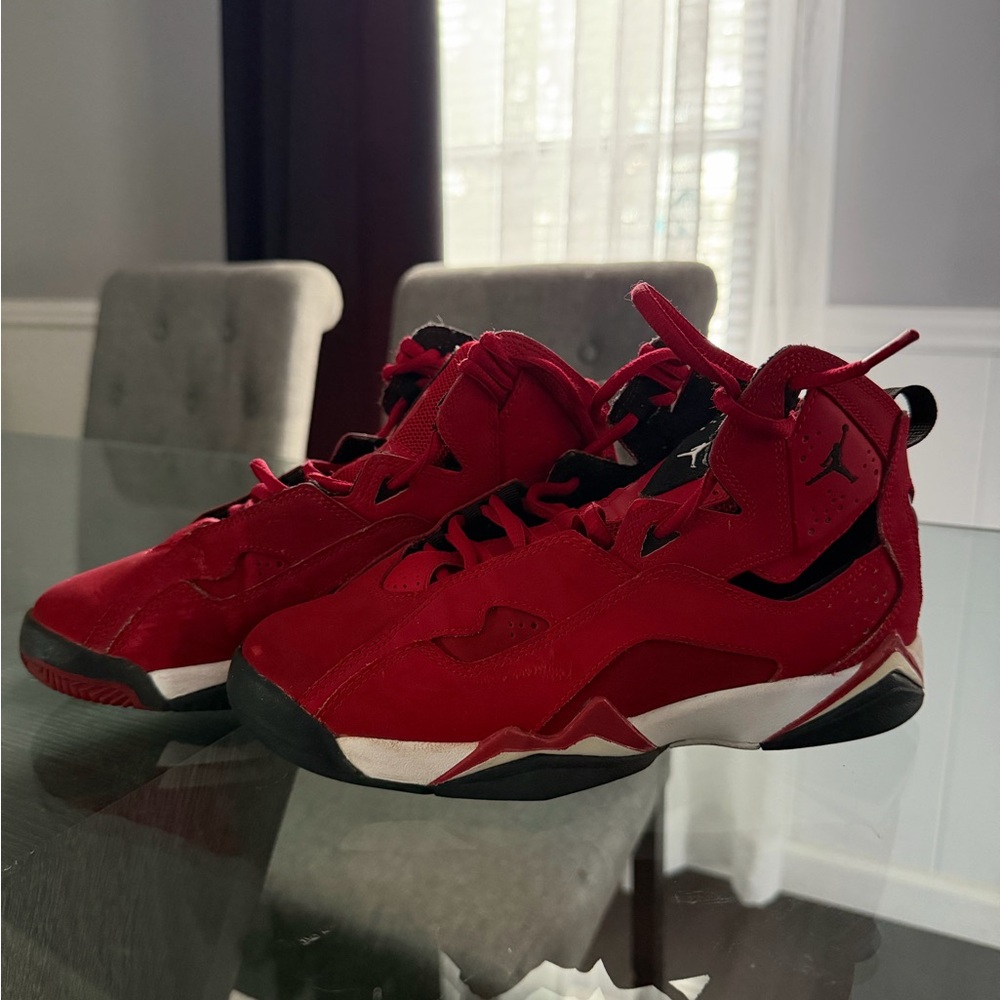 Jordan Kids Red and Black Sneakers